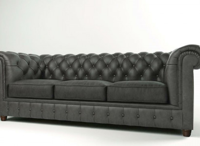 Dreisitzer Chesterfield 3 Sitzer Sofa Polster Couch Sitz Garnitur 3er Couchen